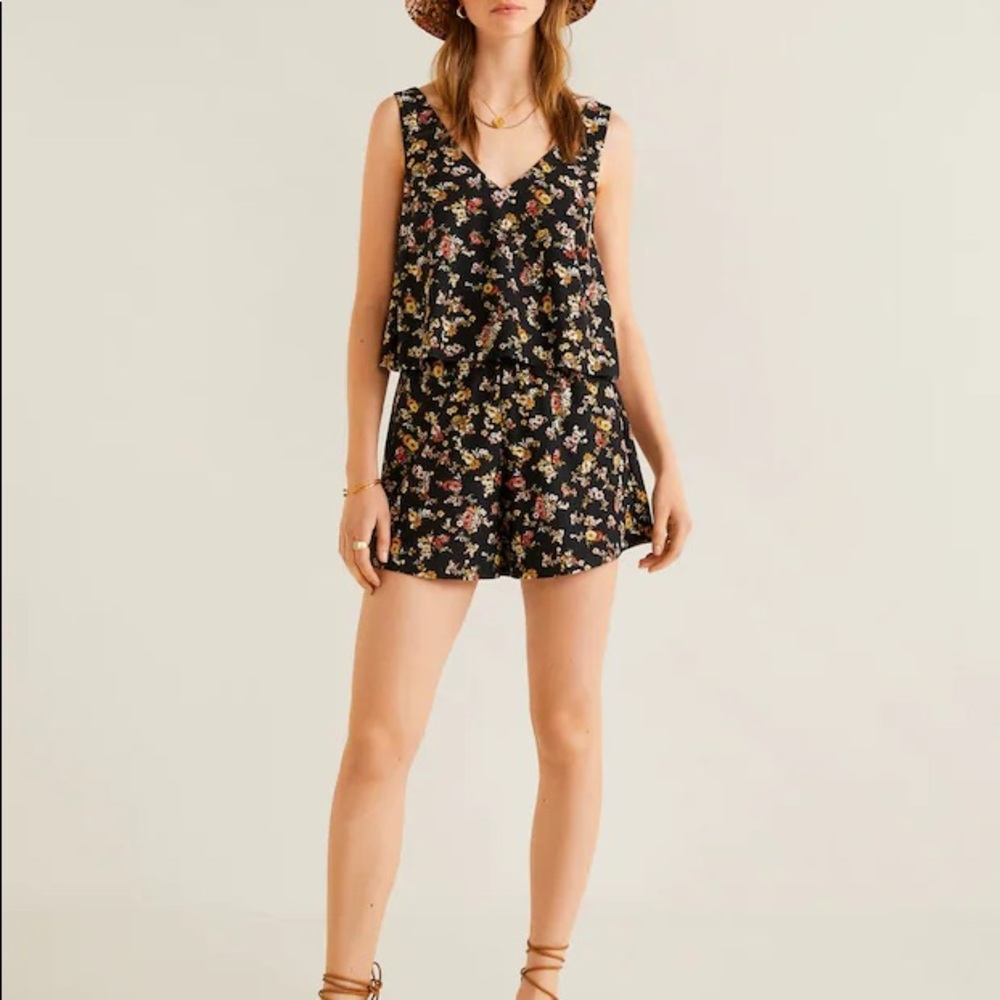 NEW MANGO Double Layer Romper